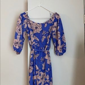 Nordstrom eliza j off shoulder dress size 6